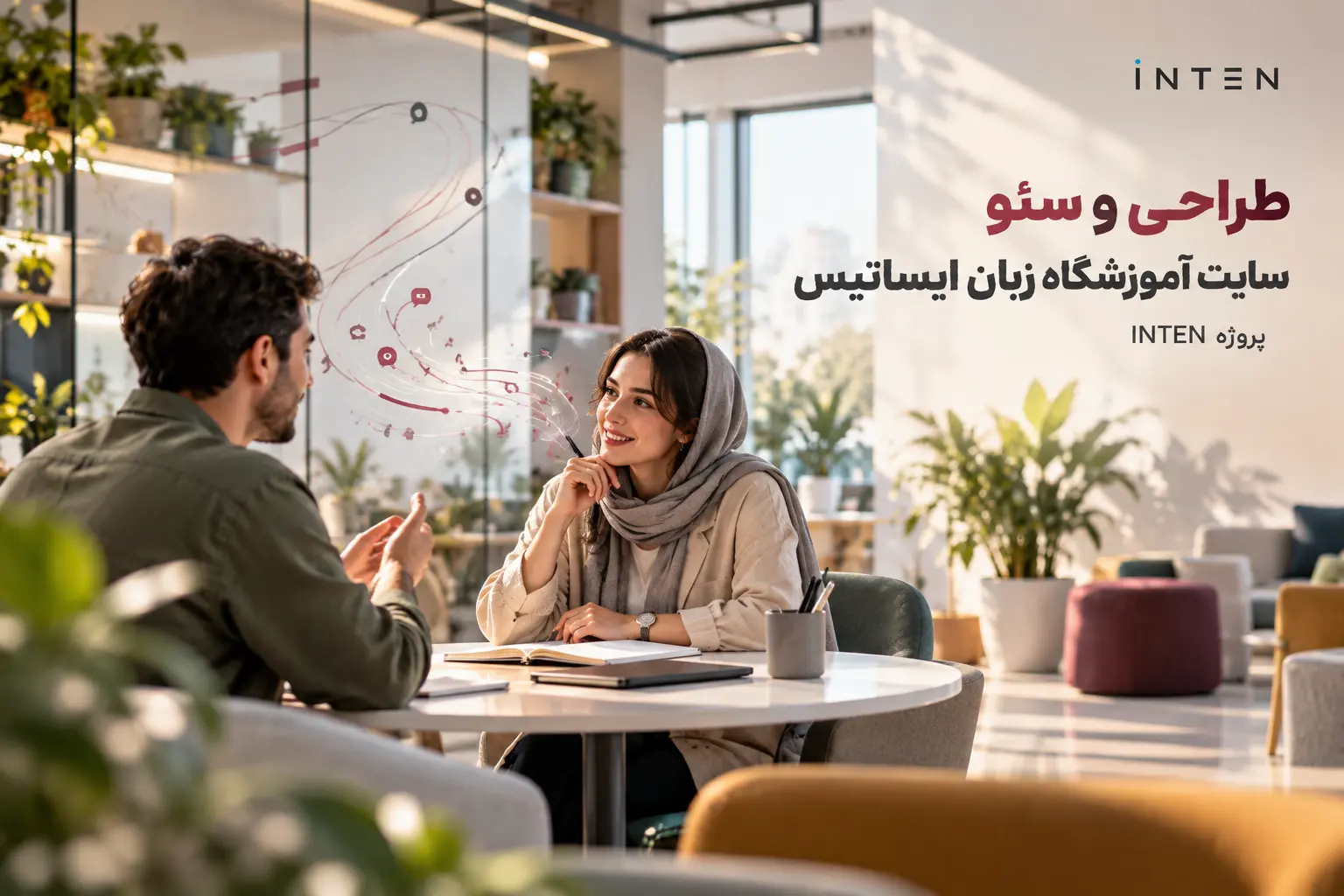 طراحی و بهینه‌سازی سایت آموزشگاه زبان ایساتیس