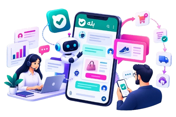 ساخت بازوی فروش و پشتیبانی بله